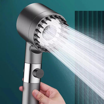 High Pressure 4-Mode Massage Shower Head with Filter Element for Ultimate Bathing Experience  ourlum.com   