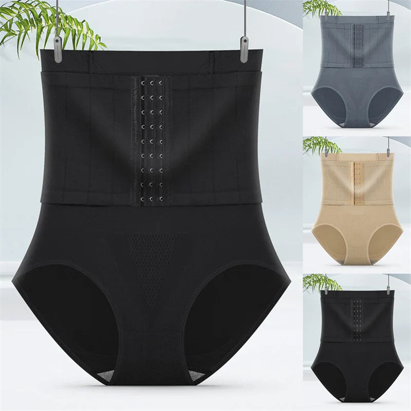 Redefine Your Curves: Waist Trainer Corset Shapewear with Butt Lifter Briefs for Slimming