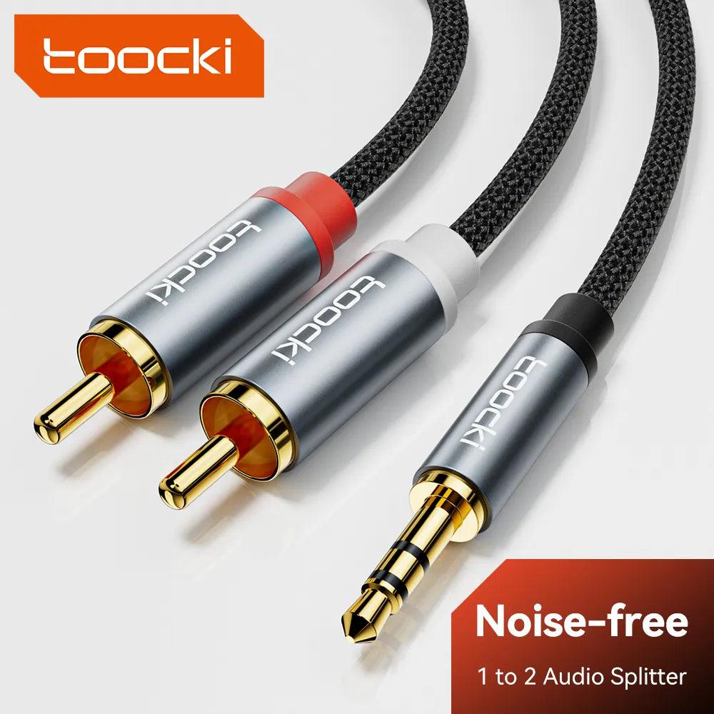 Toocki Jack Audio Splitter Cable: Enhance Home Theater Sound  ourlum.com   