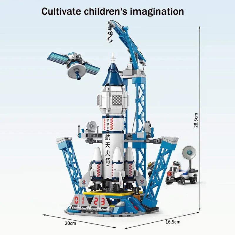 Space Shuttle Rocket Launch Center Building Blocks - Creative Aviation Toy  ourlum.com   