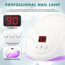 72W UV Nail Lamp Professional 24 LEDs Nail Dryer with Timer