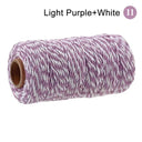 Cotton Macrame Cord Rope Twine String Crafts DIY Bohemia Wedding Decor  ourlum.com SLQ A11 Purple White  