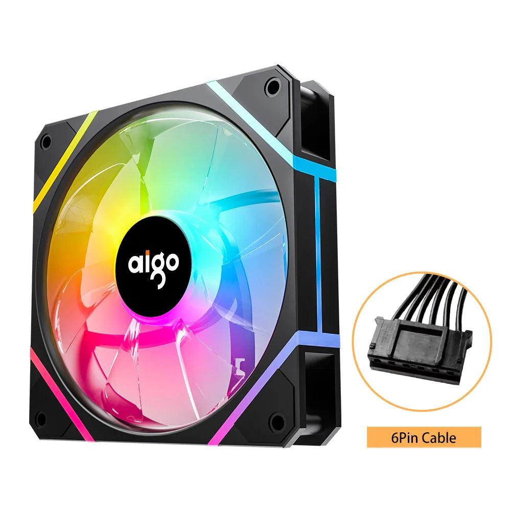 Aigo AM12 RGB Fan: Enhanced Cooling Performance & Dynamic Lighting  ourlum.com   