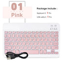 Wireless Bluetooth Keyboard: Ultra-Slim Design for iPad iPhone Tablet  ourlum.com pink-no mouse  