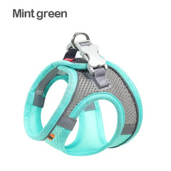 MADDEN Reflective Breathable Adjustable Pet Harness & Leash Set for Small-Medium Dogs