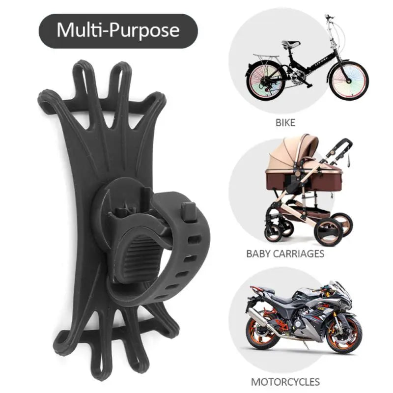 Silicone Bike Phone Holder: Secure Mount for Smartphone GPS  ourlum.com   