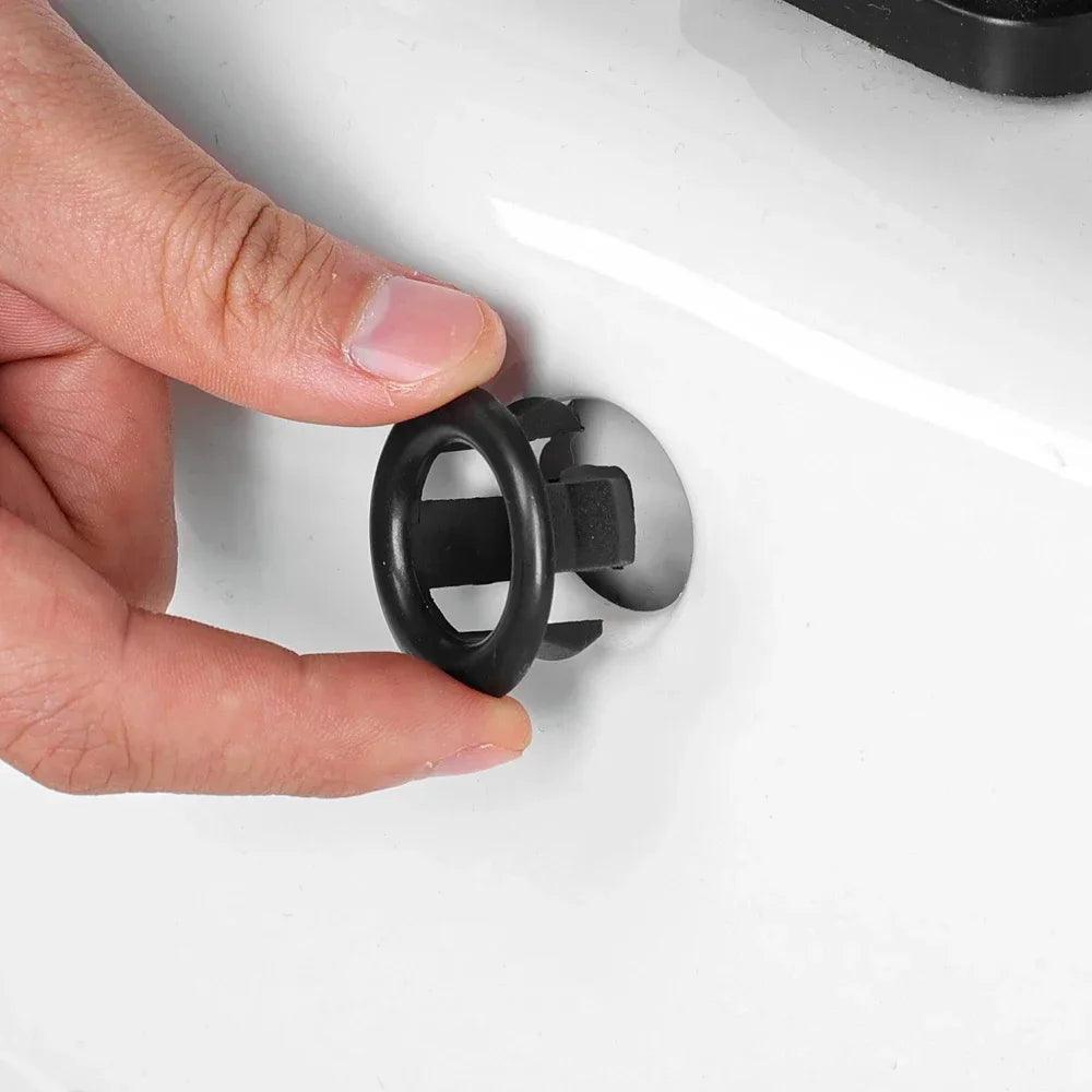 Sink Overflow Ring Drain Cover Set - Versatile Design, Multiple Colors, Easy Installation  ourlum.com   