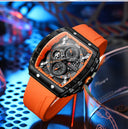 Curren 8442 Men's Luxury Chronograph Quartz Watch Casual Date Wristwatch with Silicone Band