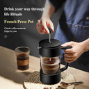 350ML/600ML/1000ML French Press Coffee Maker Glass Brewer