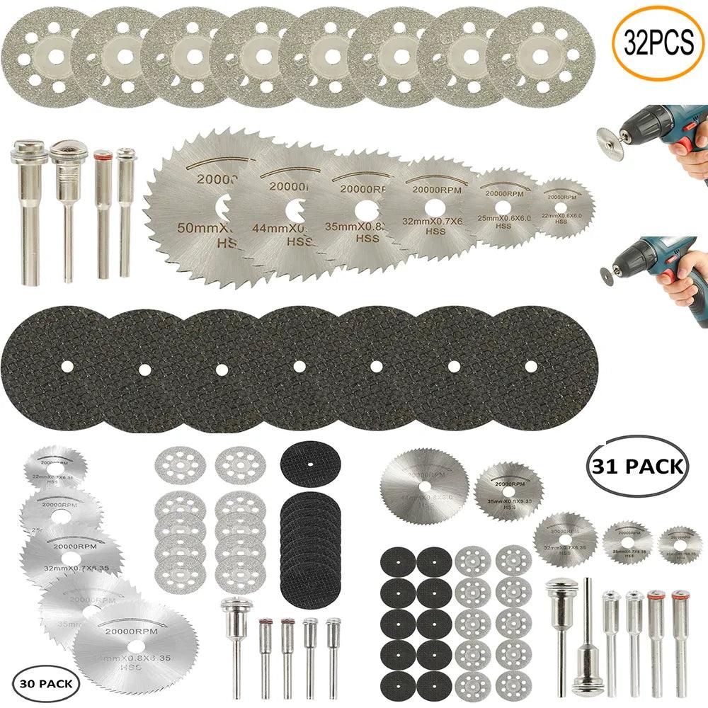 Mini Circular Saw Blade Set for Dremel Accessories - Versatile Cutting Tools  ourlum.com   