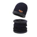 GETINFIT Winter Velvet Warm Woolen Hat and Scarf Set for All