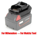 DM18M Versatile Battery Converter for Milwaukee Dewalt Makita Tools