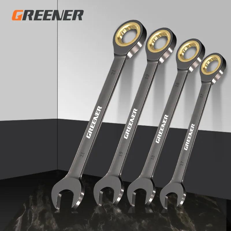 GREENER Adjustable Torque Ratchet Spanner for Mechanical Repairs  ourlum.com   