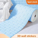 3D Brick Pattern Self-Adhesive Waterproof Wall Sticker Home Decor  ourlum.com   