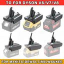 18V Lithium Battery Adapter for Dyson V6 V7 V8 Vacuum Compatible