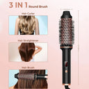 1.5 Inch Hair Curling Iron Brush Ceramic Thermal Brush Tool