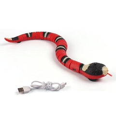 Smart Interactive Snake Cat Toy: Engaging USB Rechargeable Teaser for Pets