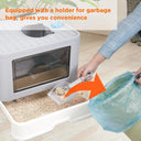 Cat Litter Box Fully Enclosed and Foldable Top Entry