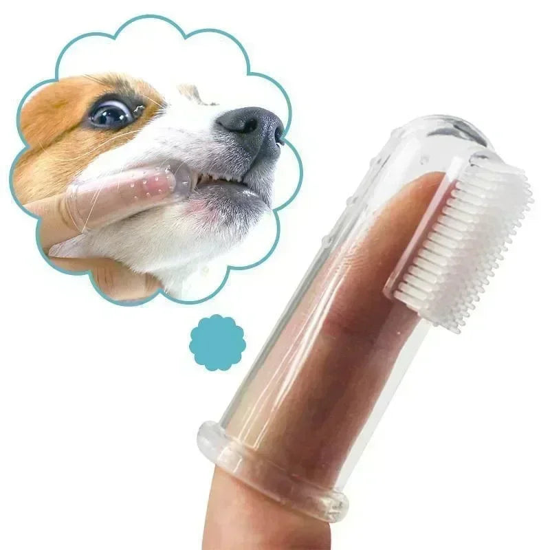 Pet Dental Care Kit: Soft Toothbrush Bad Breath Tartar Teeth Care Tool  ourlum.com   