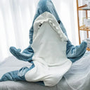 Cartoon Shark Blanket Hoodie Women Kigurumi Playsuit Cozy