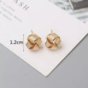 Gold Twist Stud Earrings: Elevate Your Style Elegantly