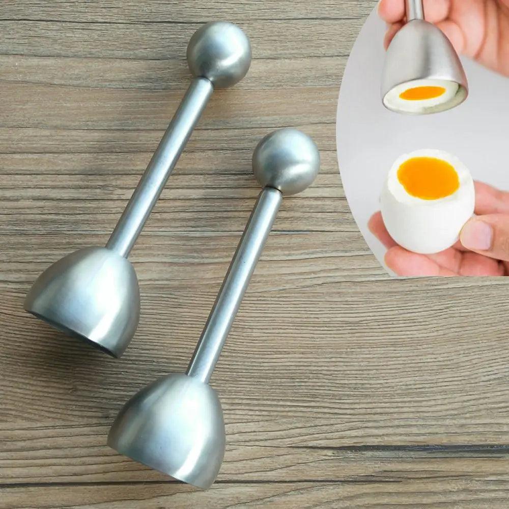 Stainless Steel Boiled Egg Topper Egg Opener Cracker Separator Knocker Shell Cutter Egg Scissors Kitchen Cooking Tools