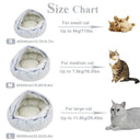 Winter Plush Cat Bed: Cozy Cushion House for Small Dogs