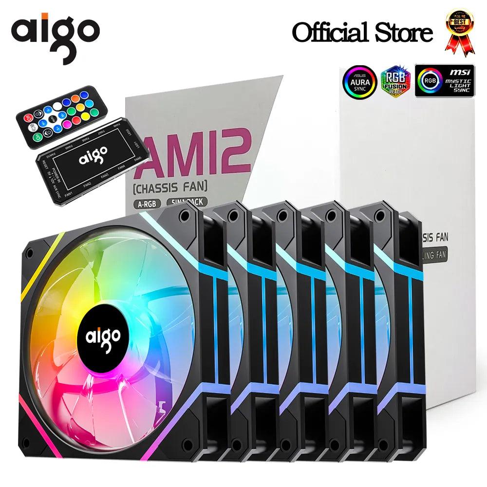 Aigo AM12 RGB Fan: Enhanced Cooling Performance & Dynamic Lighting  ourlum.com   