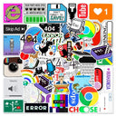 404 Network Error Cartoon Programming Sticker Pack - DIY Laptop Car Waterproof Decals  ourlum.com   