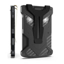 Card Holder RFID With Owl Eye Carbon Fiber Metal Wallet