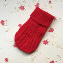 Cozy Cotton Pet Knitted Sweater for Winter Warmth  ourlum.com Red XS United State