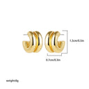 Waterdrop Statement Earrings Chic Stainless Steel Jewelry