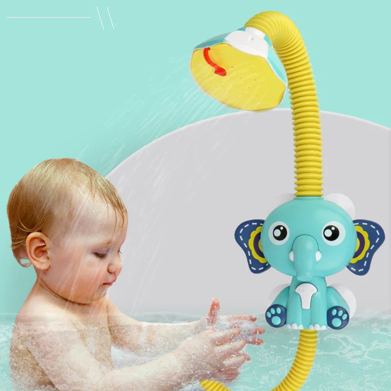 Elephant Water Spray Bath Toy for Kids: Fun Rotating Shower Game  ourlum.com   