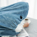 Cartoon Shark Blanket Sleeping Bag Women Comfy Homewear