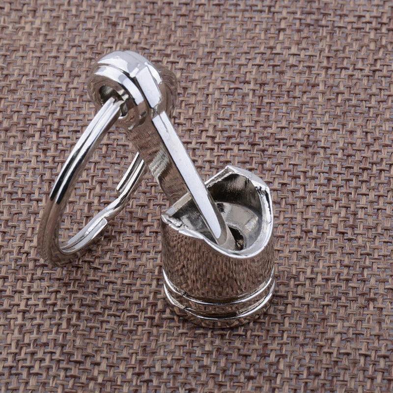 Car Engine Piston Model Keychain - Stylish Metal Key Ring for Car Enthusiasts  ourlum.com Default Title  