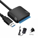 SATA to USB 3.0 Converter Cable: High-Speed Data Transfer  ourlum.com With EU Plug  