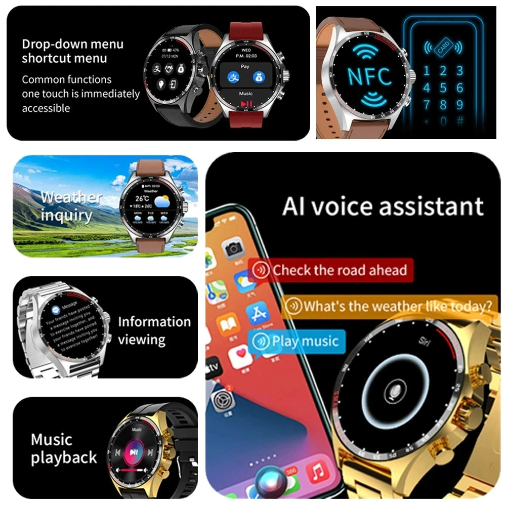 2024 Outdoor GPS Smartwatch for Men with Bluetooth Call and Health Monitoring  OurLum.com   