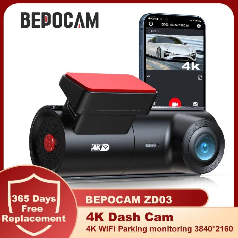 BEPOCAM UHD Mini Dash Cam: Crystal-Clear 4K Recorder with WiFi  ourlum.com   