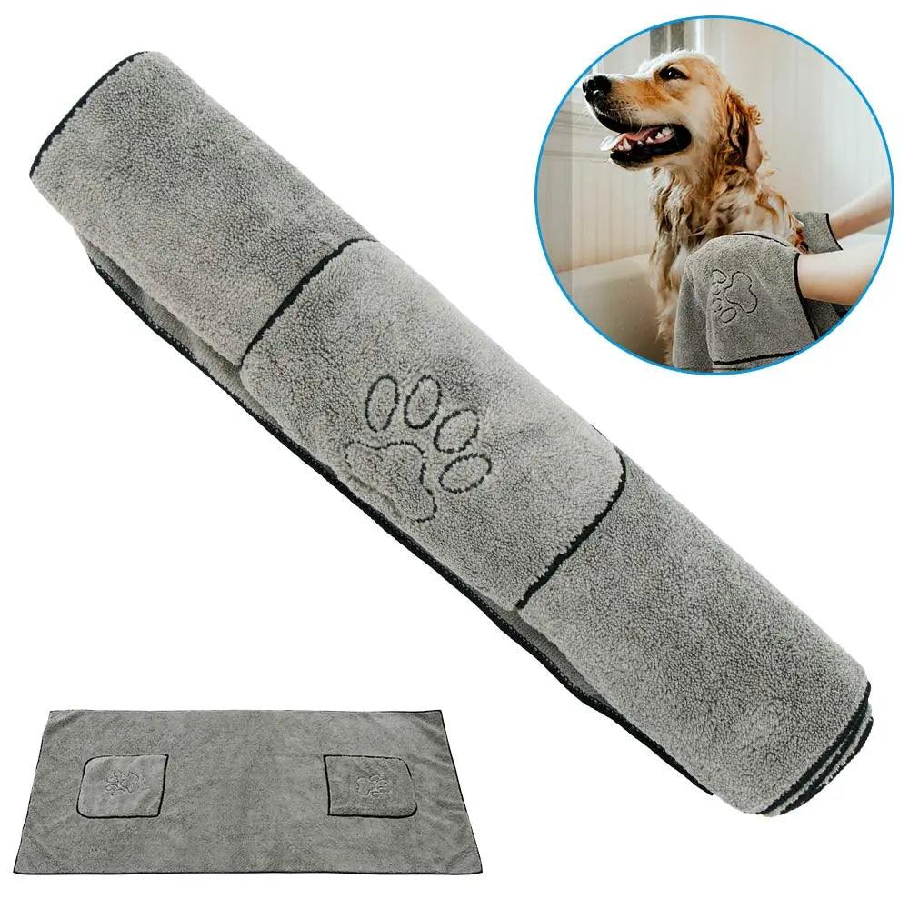 Super Absorbent Pet Towel Bathrobe for Dogs & Cats: Quick-Drying Microfiber Robe  ourlum.com Default Title  