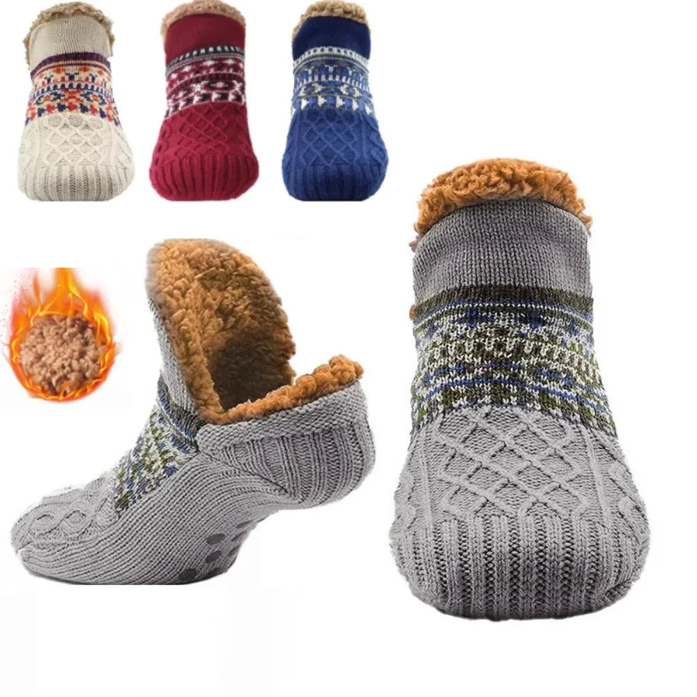 Winter Cozy Non-Slip Fleece Indoor Socks for Men: Ultimate Warmth & Comfort  ourlum.com   