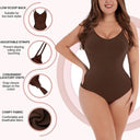 GUUDIA Seamless Backless Thong Bodysuit - Shapewear for Curves & Comfort