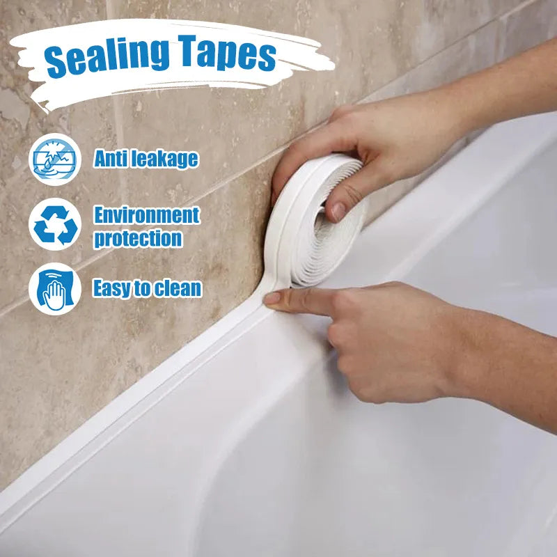 PVC Waterproof Sealing Strip Tape for Kitchen and Bathroom Corners  ourlum.com   