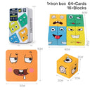 Kids Expression Puzzle Building Blocks Toy: Enhance Cognitive Skills & Logic  ourlum.com   