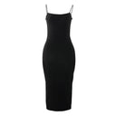 Black Sexy Backless Dress Chic Summer Partywear for Women