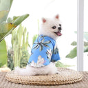 Hawaiian Style Pet Shirt: Pineapple Print Breathable Dog Clothes  ourlum.com   