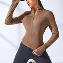 Performance-Enhancing Women's Slim Fit Training Jacket for Yoga, Running, and Sports  ourlum.com   