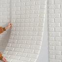 3D Brick Pattern Self-Adhesive Waterproof Wall Sticker Home Decor  ourlum.com   