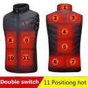 New 17 Heated Vest Jacket Fashion for Men Women Winter