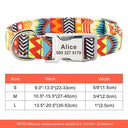 Large Dog Collar: Personalized Cute Print Nylon Pet Collar for Small, Medium, Large Dogs  ourlum.com 337 orange S 