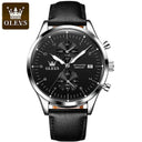 OLEVS Men's Chronograph Waterproof Luxury Wristwatch Stylish Design